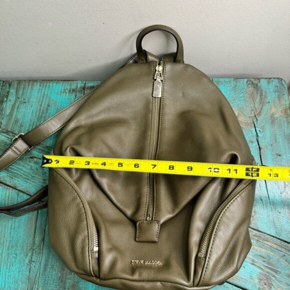 Steve Madden Faux Leather Green MIni Backpack - Picture 7 of 10